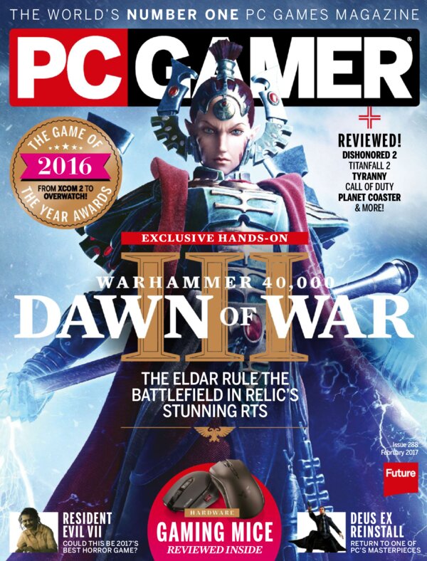 PC Gamer USA   Issue 288 February 2017 cover